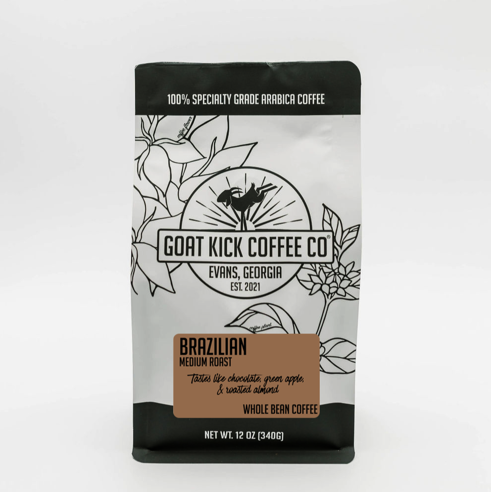 Brazilian Medium Roast Coffee Beans – Goat Kick Coffee Co