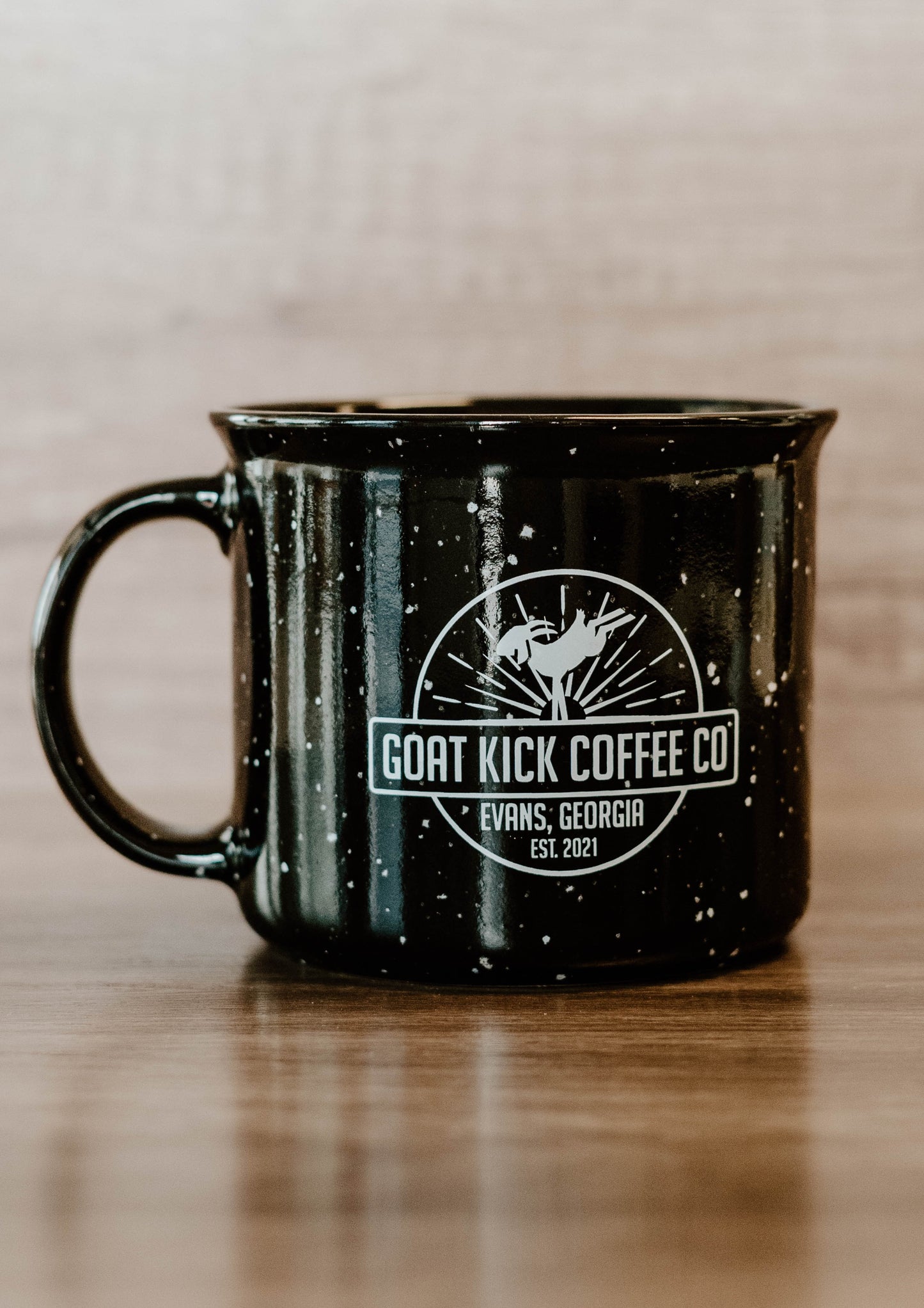 Goat Kick Coffee Co Campfire Mug in Black