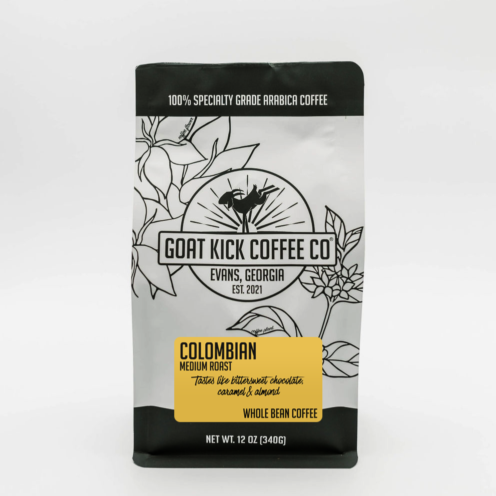 Colombian Medium Roast Coffee Beans – Goat Kick Coffee Co