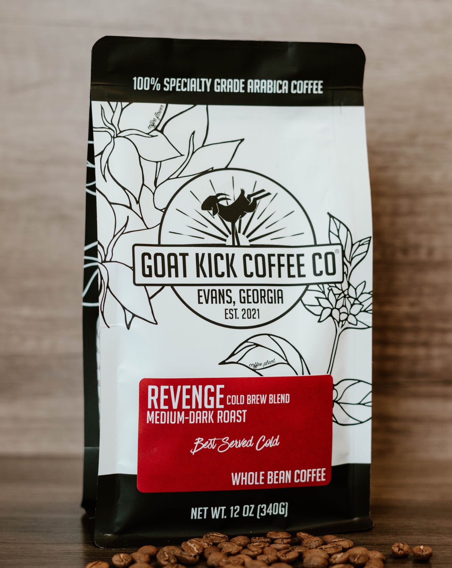 Revenge: Cold Brew Medium-Dark Roast Coffee Beans