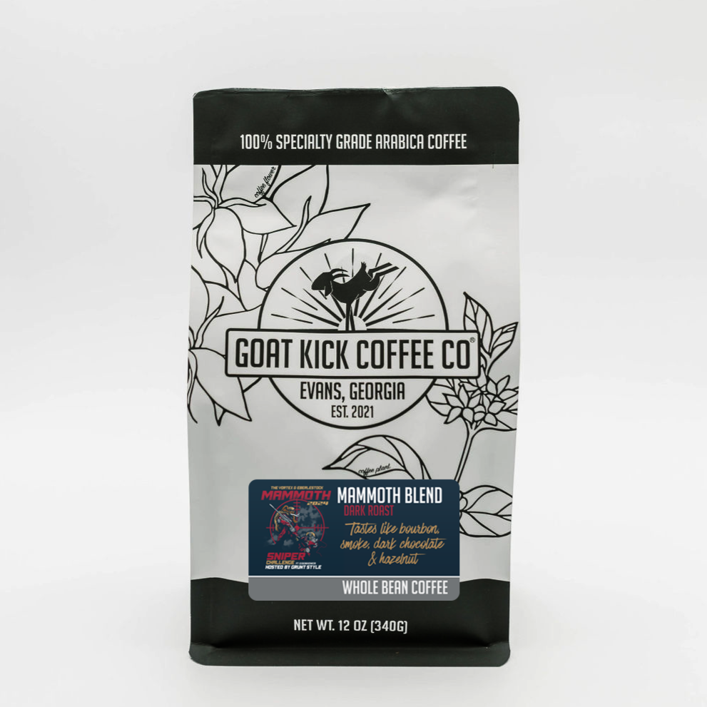 Mammoth Blend Dark Roast Coffee Beans – Goat Kick Coffee Co